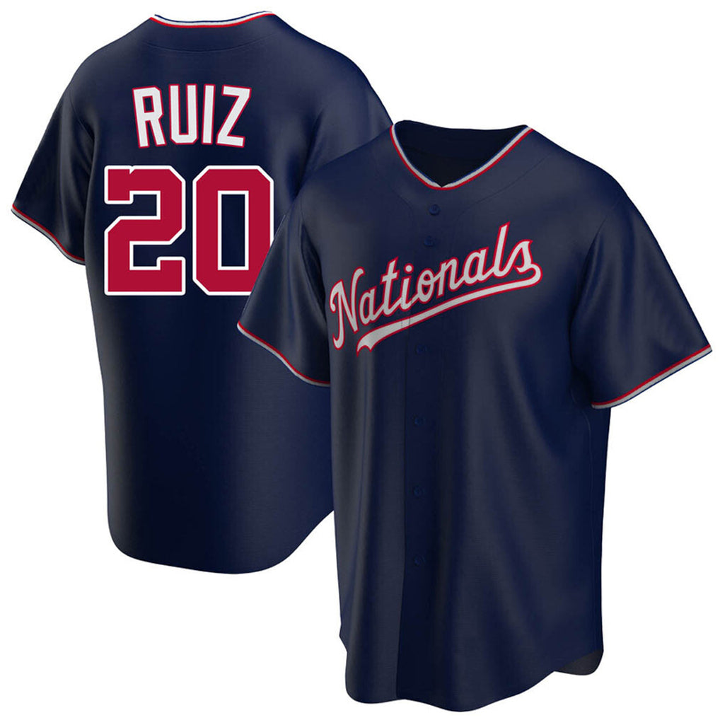Trusc W.Nationals #20 Keibert Ruiz Player Navy Replica Game Stitched Jerseys