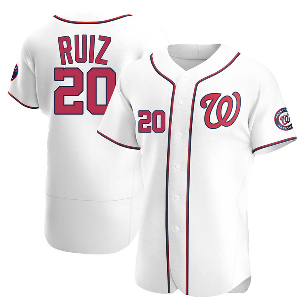 Trusc W.Nationals #20 Keibert Ruiz Player White Elite Home Stitched Jerseys
