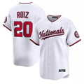 Trusc W.Nationals #20 Keibert Ruiz Player White Home Alternate Limited Replica Jerseys