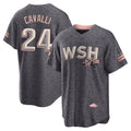 Trusc W.Nationals #24 Cade Cavalli Player Gray City Connect Stitched Jerseys