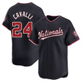 Trusc W.Nationals #24 Cade Cavalli Player Navy Alternate Limited Replica Jerseys