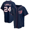 Trusc W.Nationals #24 Cade Cavalli Player Navy Blue Replica Game Stitched Jerseys