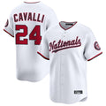 Trusc W.Nationals #24 Cade Cavalli Player White Limited Stitched Jerseys