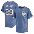 Trusc W.Nationals #29 James Wood Player Blue Limited City Connect Stitched Jerseys