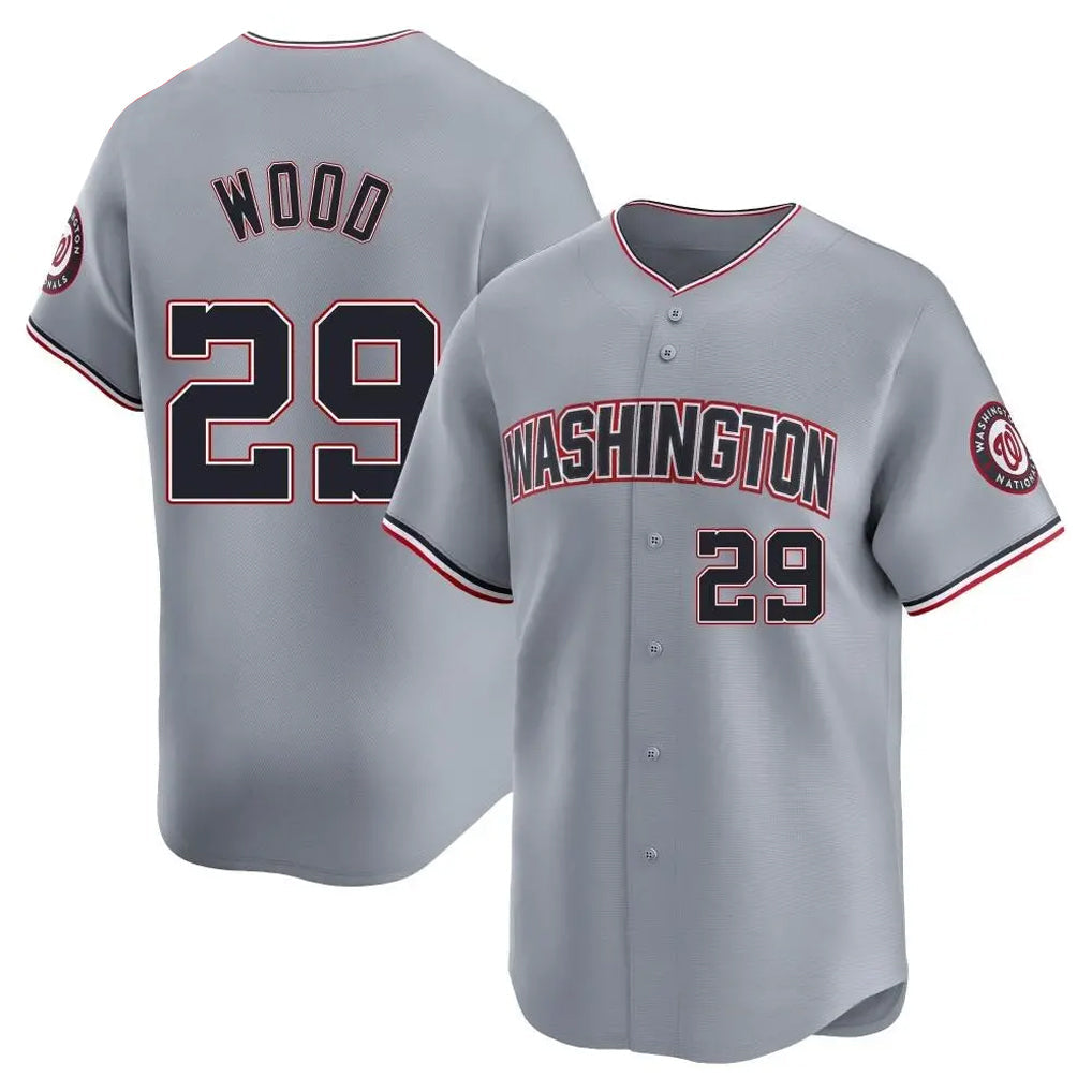 Trusc W.Nationals #29 James Wood Player Gray City Connect Limited Alternate Stitched Jerseys