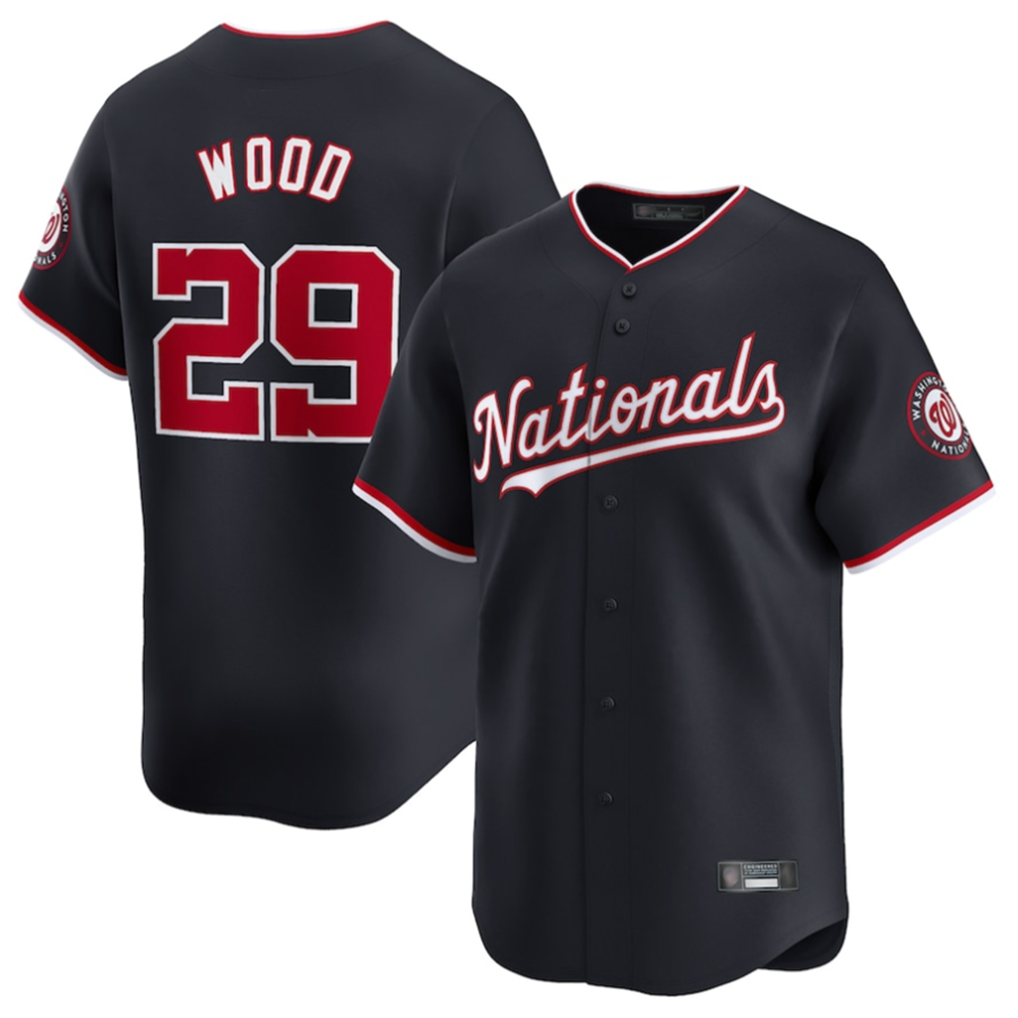 Trusc W.Nationals #29 James Wood Player Navy Limited Stitched Jerseys