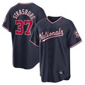 Trusc W.Nationals #37 Stephen Strasburg Player Navy Replica Stitched Jerseys