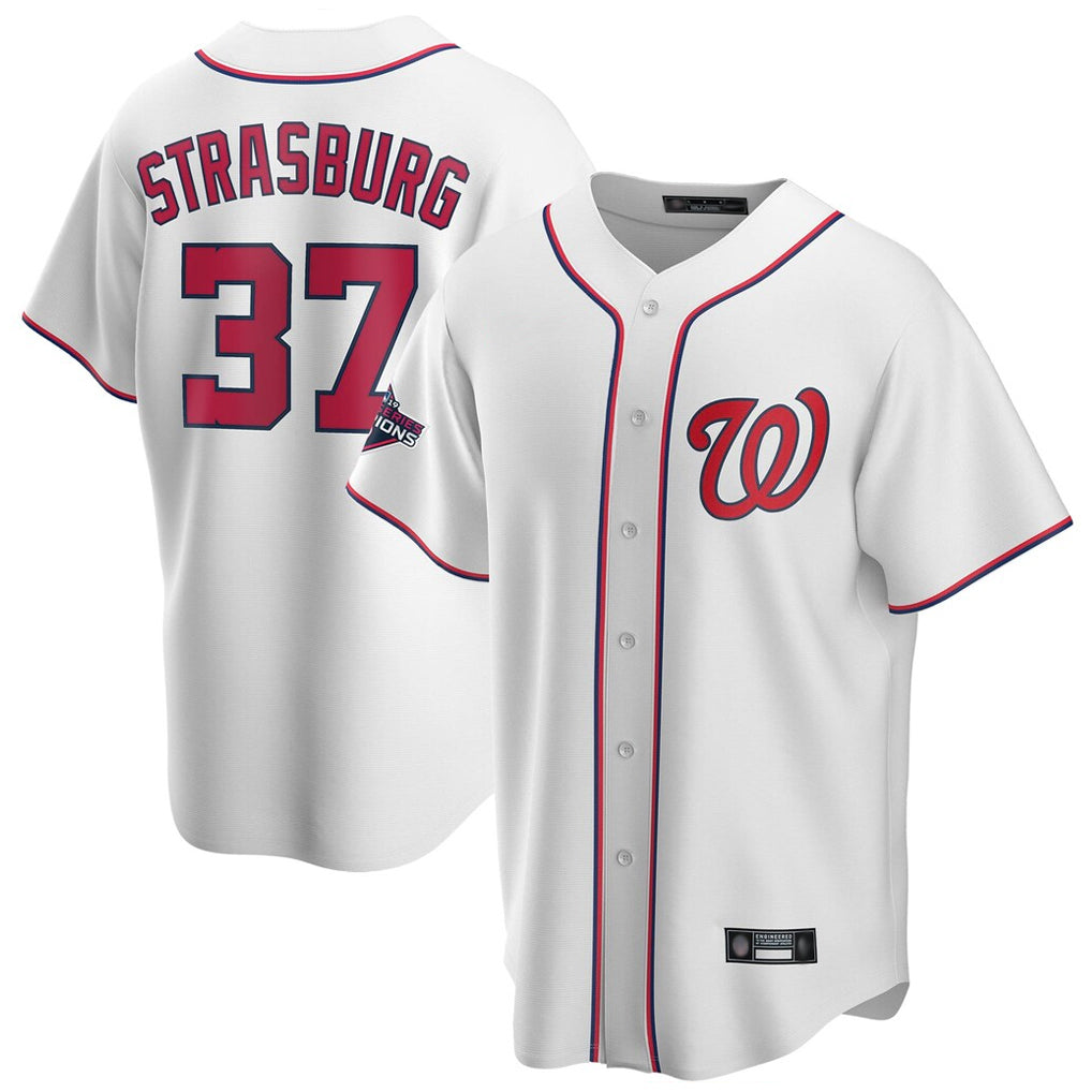 Trusc W.Nationals #37 Stephen Strasburg Player White Game Stitched Jerseys