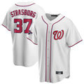Trusc W.Nationals #37 Stephen Strasburg Player White Game Stitched Jerseys