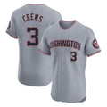 Trusc W.Nationals #3 Dylan Crews Player Gray City Connect Elite Alternate Stitched Jerseys