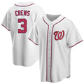 Trusc W.Nationals #3 Dylan Crews Player White Game Replica Stitched Jerseys
