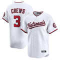 Trusc W.Nationals #3 Dylan Crews Player White Limited Replica Stitched Jerseys