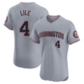 Trusc W.Nationals #4 Daylen Lile Player Gray Alternate Elite Stitched Jerseys