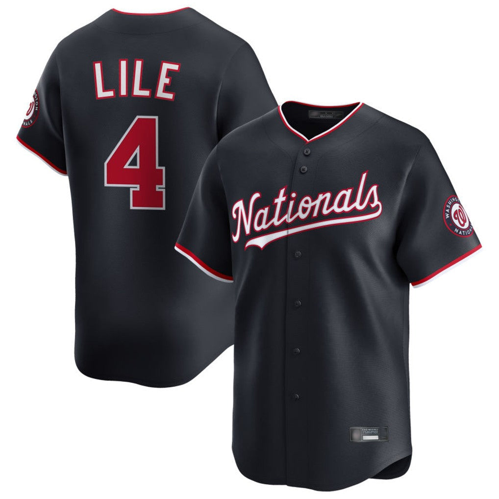 Trusc W.Nationals #4 Daylen Lile Player Navy Alternate Limited Replica Stitched Jerseys