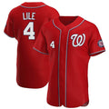 Trusc W.Nationals #4 Daylen Lile Player Red Alternate Elite Stitched Jerseys