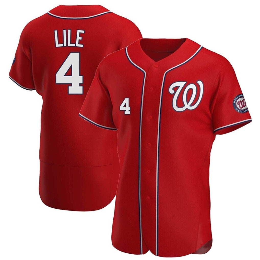 Trusc W.Nationals #4 Daylen Lile Player Red Alternate Elite Stitched Jerseys