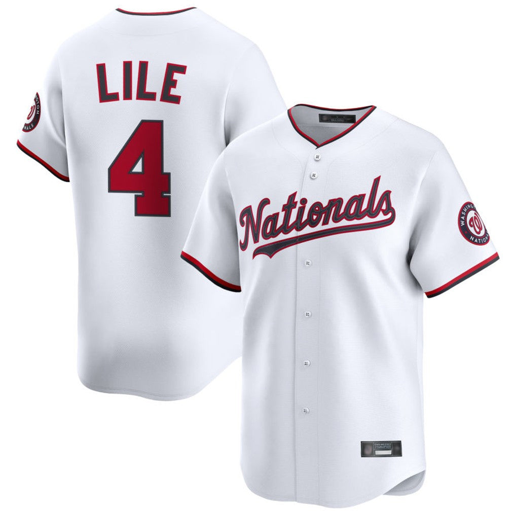 Trusc W.Nationals #4 Daylen Lile Player White Alternate Limited Replica Stitched Jerseys