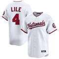 Trusc W.Nationals #4 Daylen Lile Player White Alternate Limited Replica Stitched Jerseys