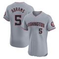 Trusc W.Nationals #5 CJ Abrams Player Gray Elite Road Replica Stitched Jerseys