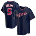 Trusc W.Nationals #5 CJ Abrams Player Navy Blue Replica Game Stitched Jerseys