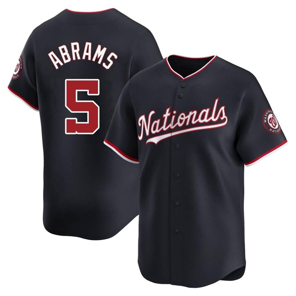 Trusc W.Nationals #5 CJ Abrams Player Navy Blue Replica Stitched Jerseys