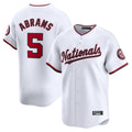 Trusc W.Nationals #5 CJ Abrams Player White Home Limited Stitched Jerseys