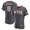 Trusc W.Nationals #8 Carter Kieboom Player Gray City Connect Limited Stitched Jerseys