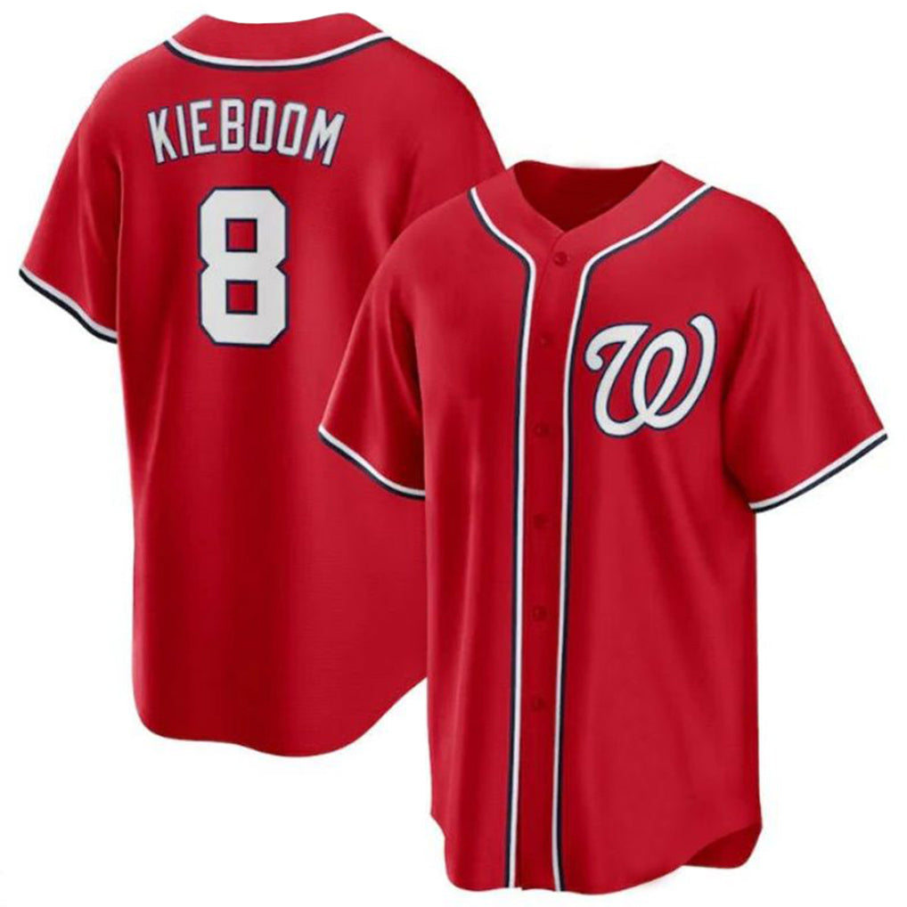 Trusc W.Nationals #8 Carter Kieboom Player Red Replica Game Stitched Jerseys