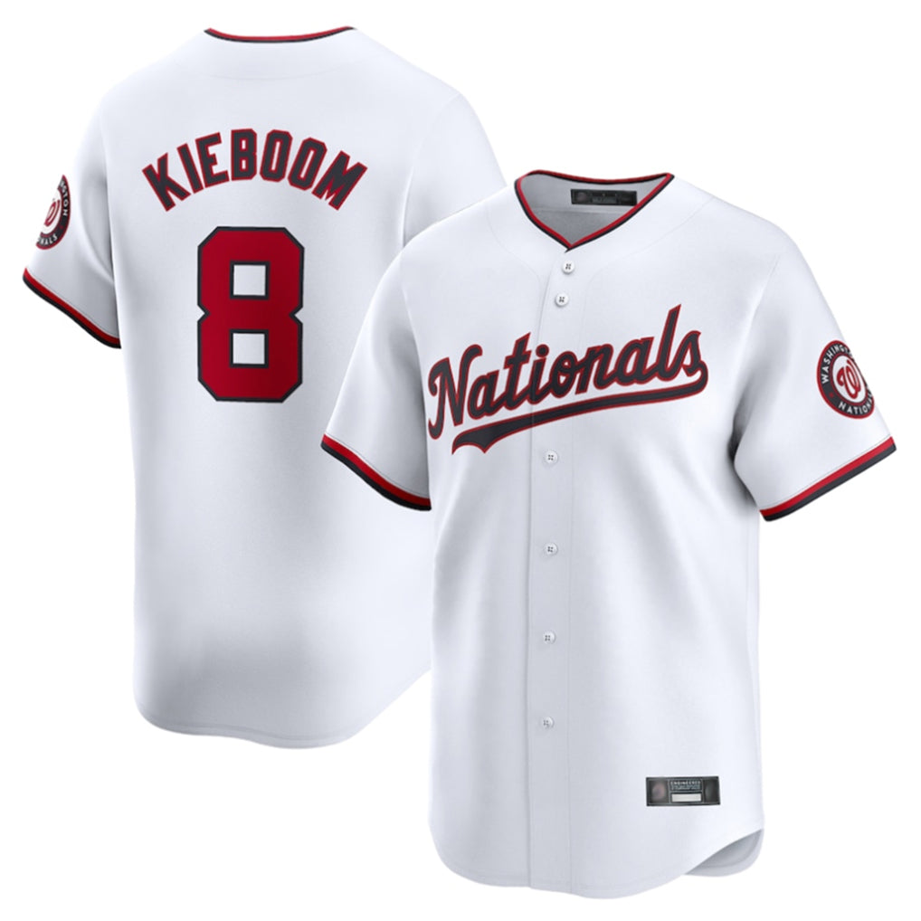 Trusc W.Nationals #8 Carter Kieboom Player White Home Limited Stitched Jerseys