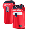 Trusc W.Wizards #0 Bilal Coulibaly Red Fast Break Replica Jerseys - Icon Edition