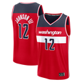 Trusc W.Wizards #12 Tre Johnson III Red Fast Break Replica Jerseys - Icon Edition