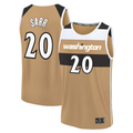 Trusc W.Wizards #20 Alex Sarr Gold 2025-26 City Edition Fast Break Jerseys