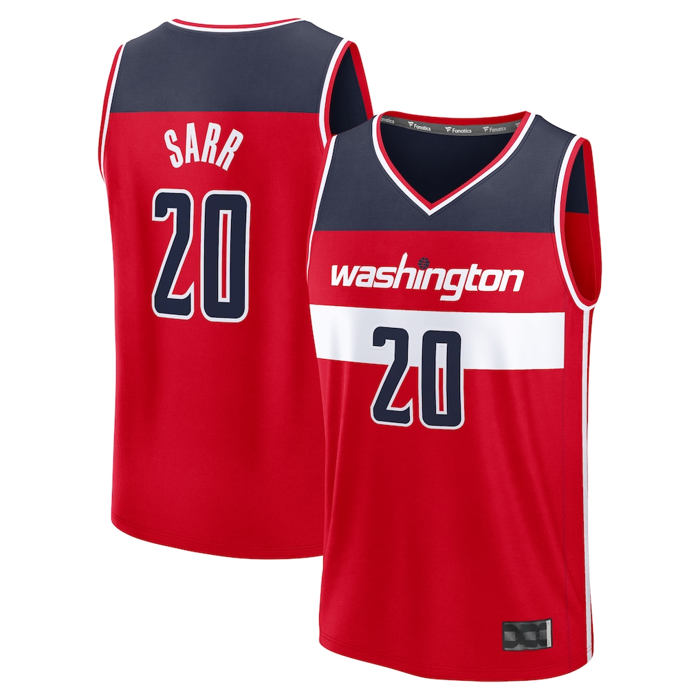 Trusc W.Wizards #20 Alex Sarr Red Fast Break Replica Jerseys - Icon Edition