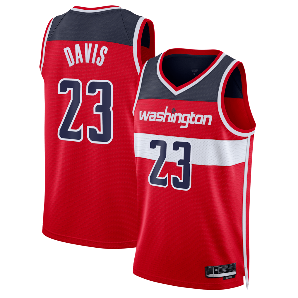 Trusc W.Wizards #23 Anthony Davis Red Swingman Jerseys - Icon Edition