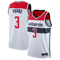 Trusc W.Wizards #3 Trae Young White Swingman Jerseys - Association Edition