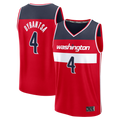Trusc W.Wizards #4 AJ Dybantsa Red 2026 Draft First Round Pick Fast Break Jersey s- Icon Edition
