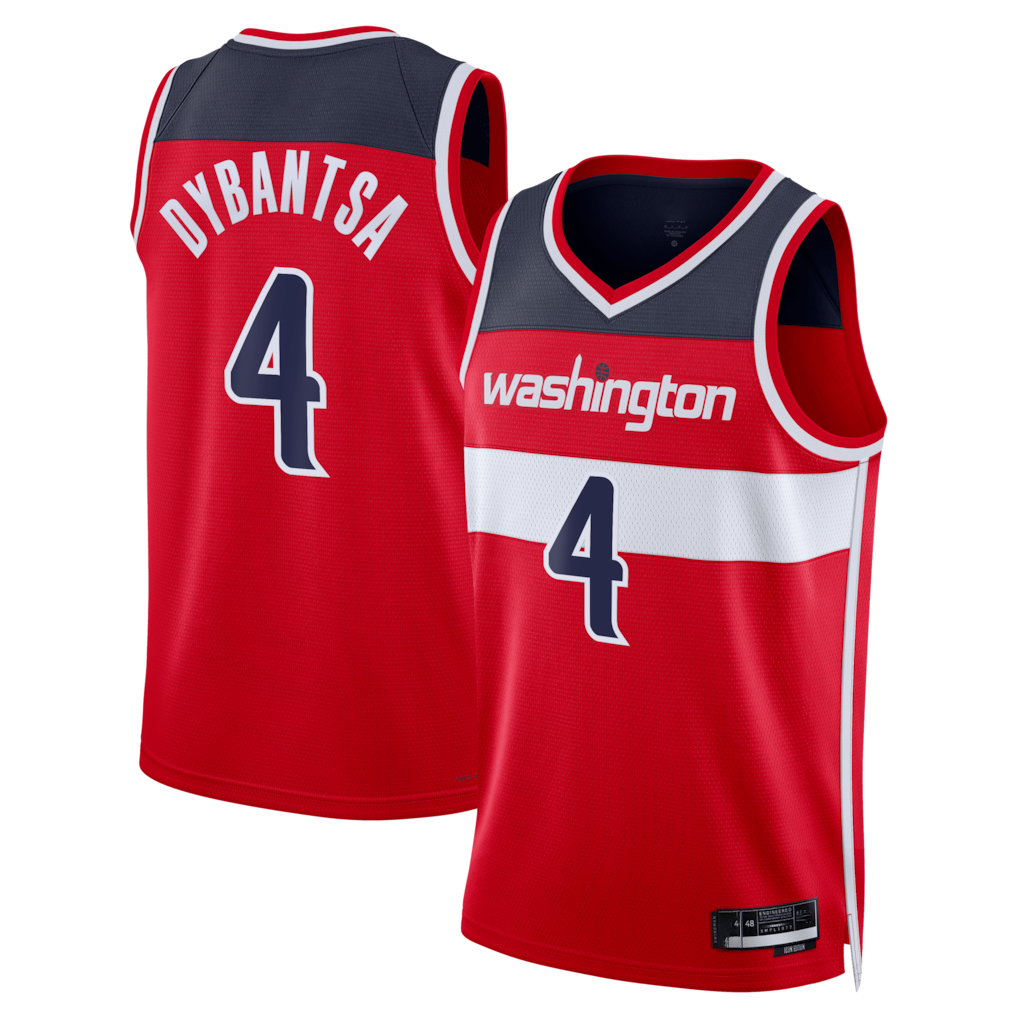 Trusc W.Wizards #4 AJ Dybantsa Red 2026 Draft Swingman Jerseys - Icon Edition