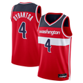 Trusc W.Wizards #4 AJ Dybantsa Red 2026 Draft Swingman Jerseys - Icon Edition