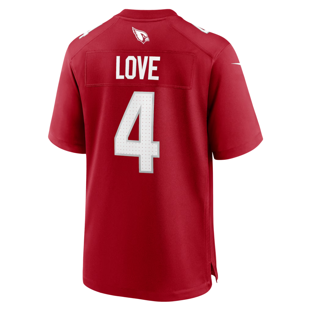 Trusc A.Cardinals #4 Jeremiyah Love Red Game Player Stitched Jersey