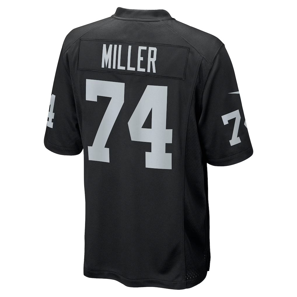 Trusc LV.Raiders #74 Kolton Miller Black Game Stitched Jerseys