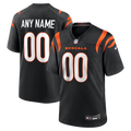 Trusc Custom C.Bengals Black Game Stitched Jerseys