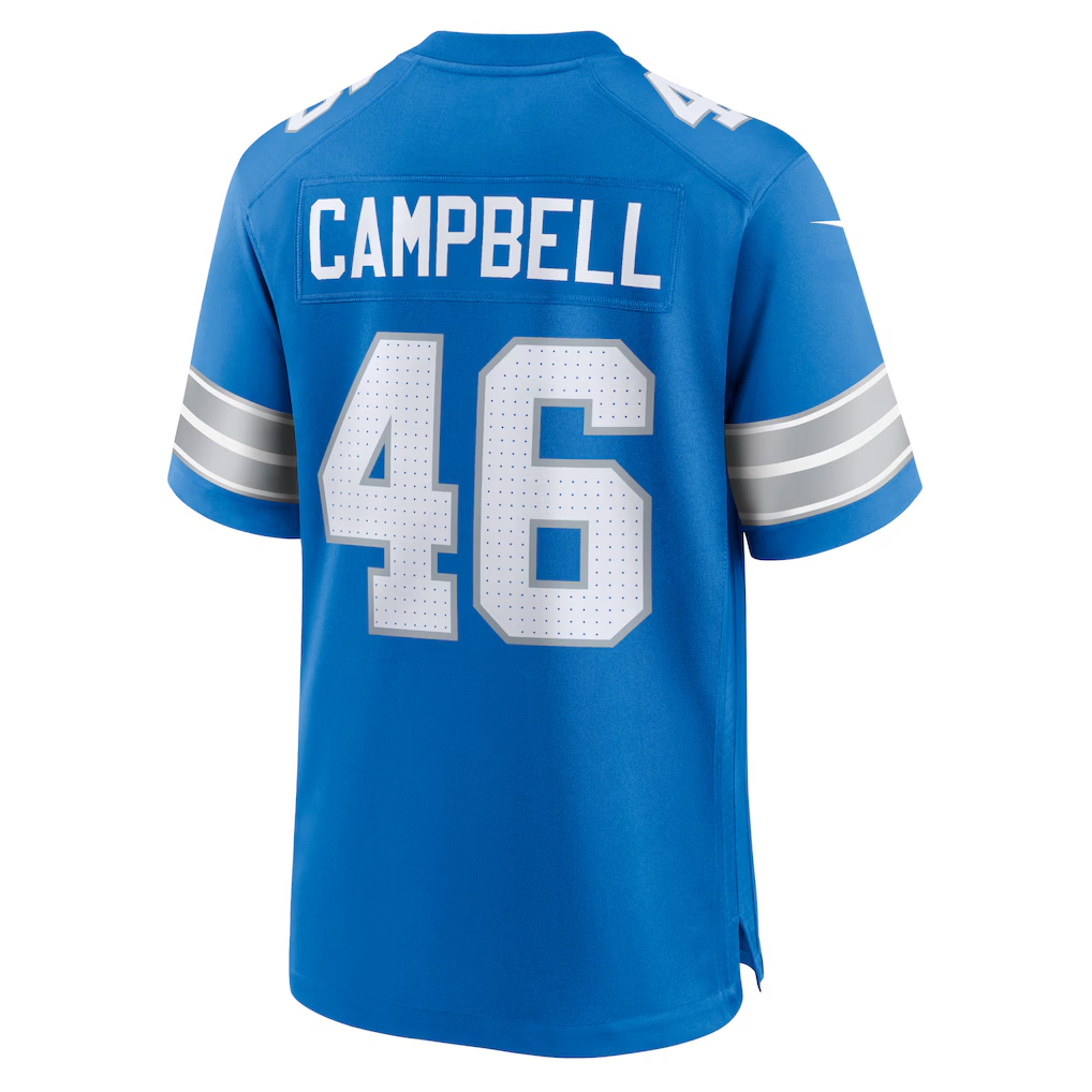 Trusc D.Lions #46 Jack Campbell Blue Game Stitched Jersey